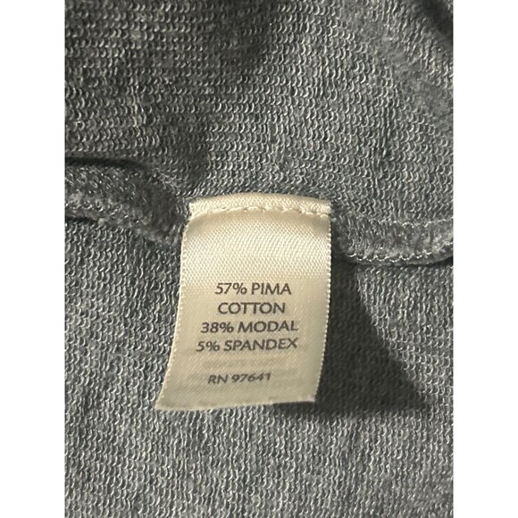 Pure Jill Womens Open Front Short Sleeve Cardigan With Pockets Gray L - Picture 5 of 8